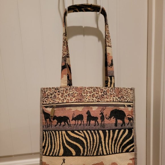 Jade Safari Tapestry Tote Bag - Picture 2 of 7